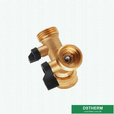 Type Y Water Two Ways Pipe Joint Union Connector Brass Valves