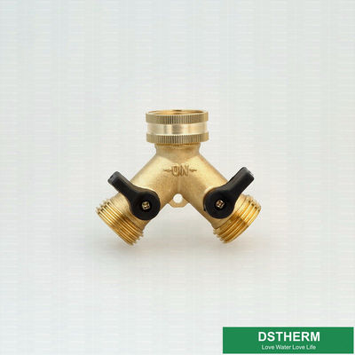 Type Y Water Two Ways Pipe Joint Union Connector Brass Valves