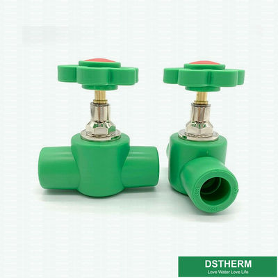 Green 32×1&quot; PN20 PPR Stop Valve Corrosion Resistant