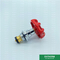 Customized Heavier Type Valve Cartridges With Handle Brass Threaded Stop Valve Cartridge Chrome Plated Top Part
