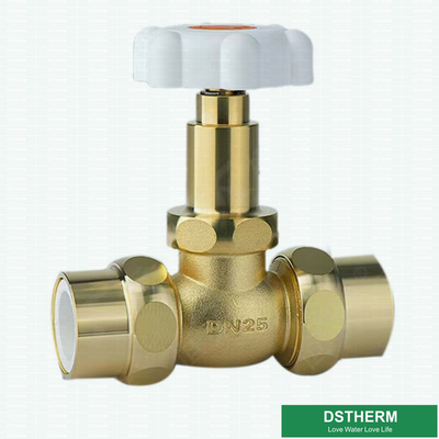 Enhanced Strong Pressure PPR Double Union Ball Valve Sanitary PN16 Brass Ball Valve