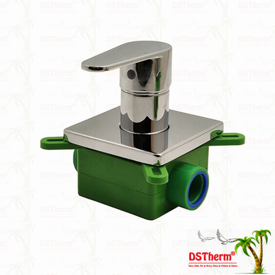 PPR Chrome Plated 3-Way Mixer Shower Valve 20mm 25mm