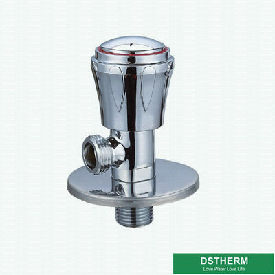 Customized Chromed Wall Mounted Kitchen Basin Water Round Handle Quick Open Bathroom Cock Valve Brass Angle Valve