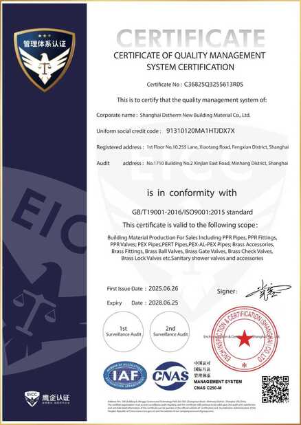 China DSTHERM INDUSTRIAL LIMITED certification